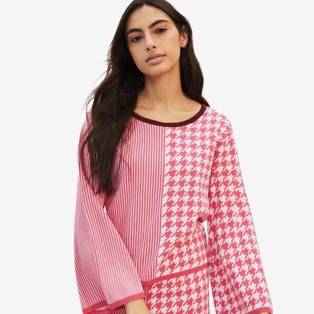 Anthropologie Dolan Sierra Pullover Top Size S Pink
